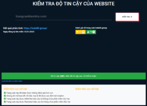 Kiểm tra độ tin cậy của lode88.group bằng website Scamvn.com